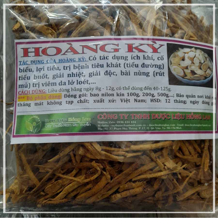 Hoàng kỳ vị thuốc bắc khô sạch đóng gói 500gram