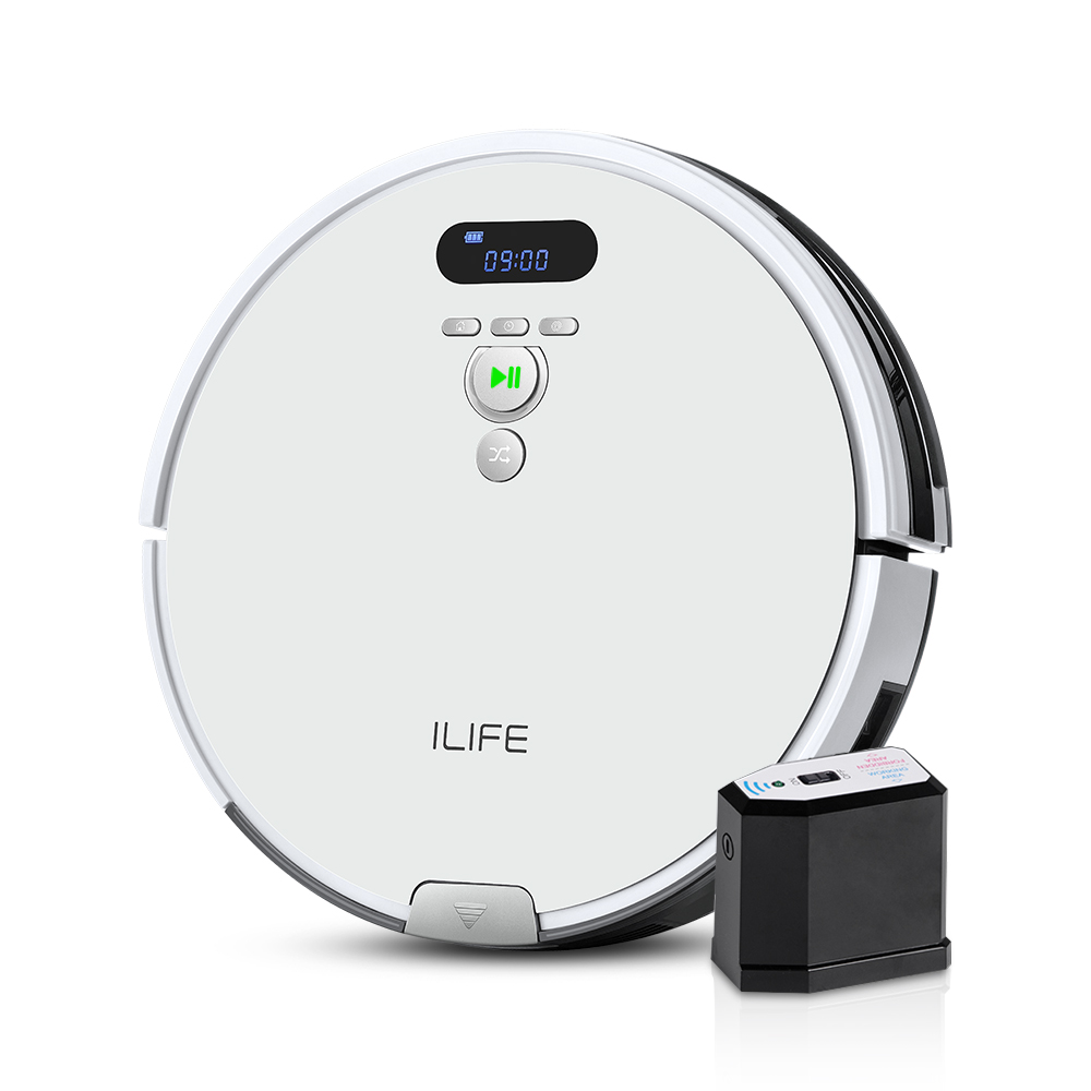 Robot hút bụi thông minh Ilife V8 plus bản nâng cấp có tường ảo điện tử - Hàng chính hãng