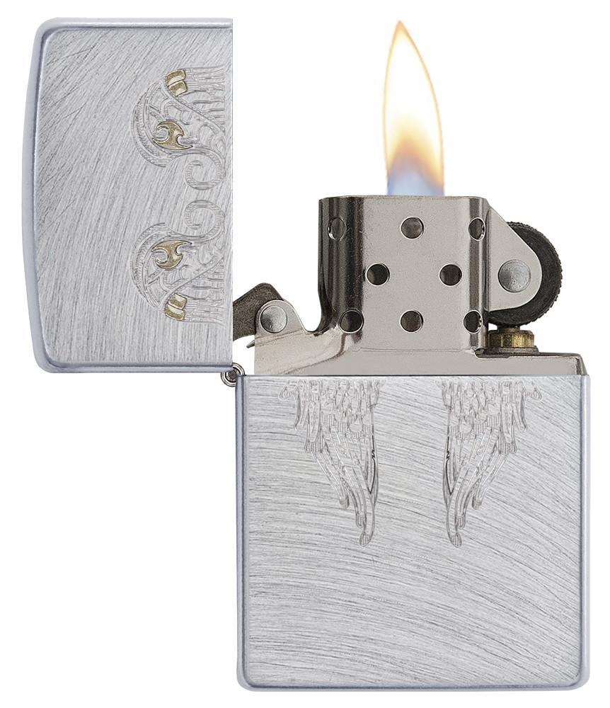 Bật Lửa Zippo Angel Wings Chrome Arch 29069