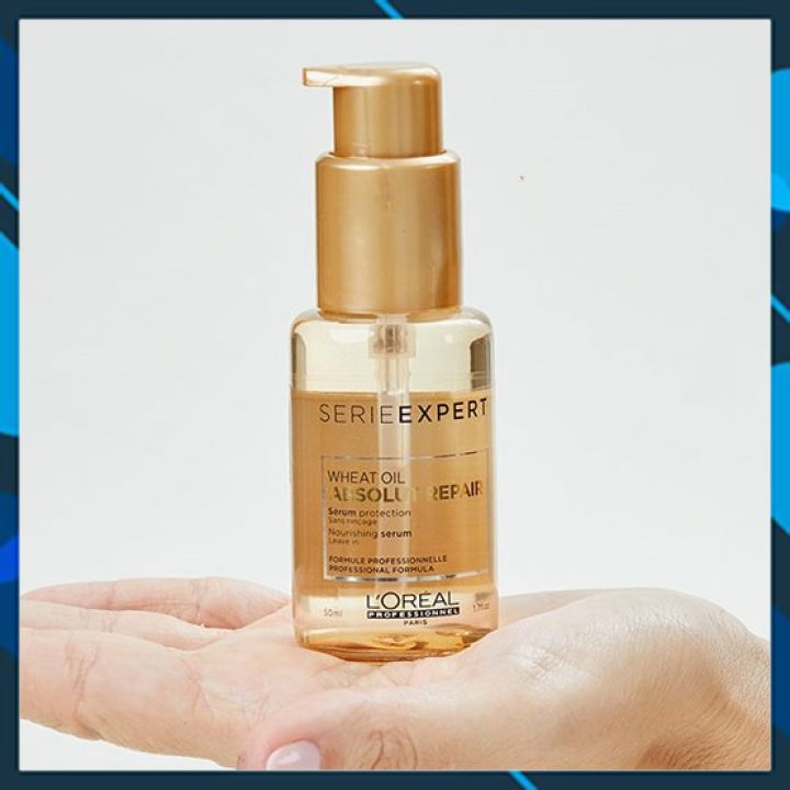 Tinh dầu dưỡng tóc L'OREAL SERIE EXPERT WHEAT OIL ABSOLUT REPAIR Nourishing serum 30ml