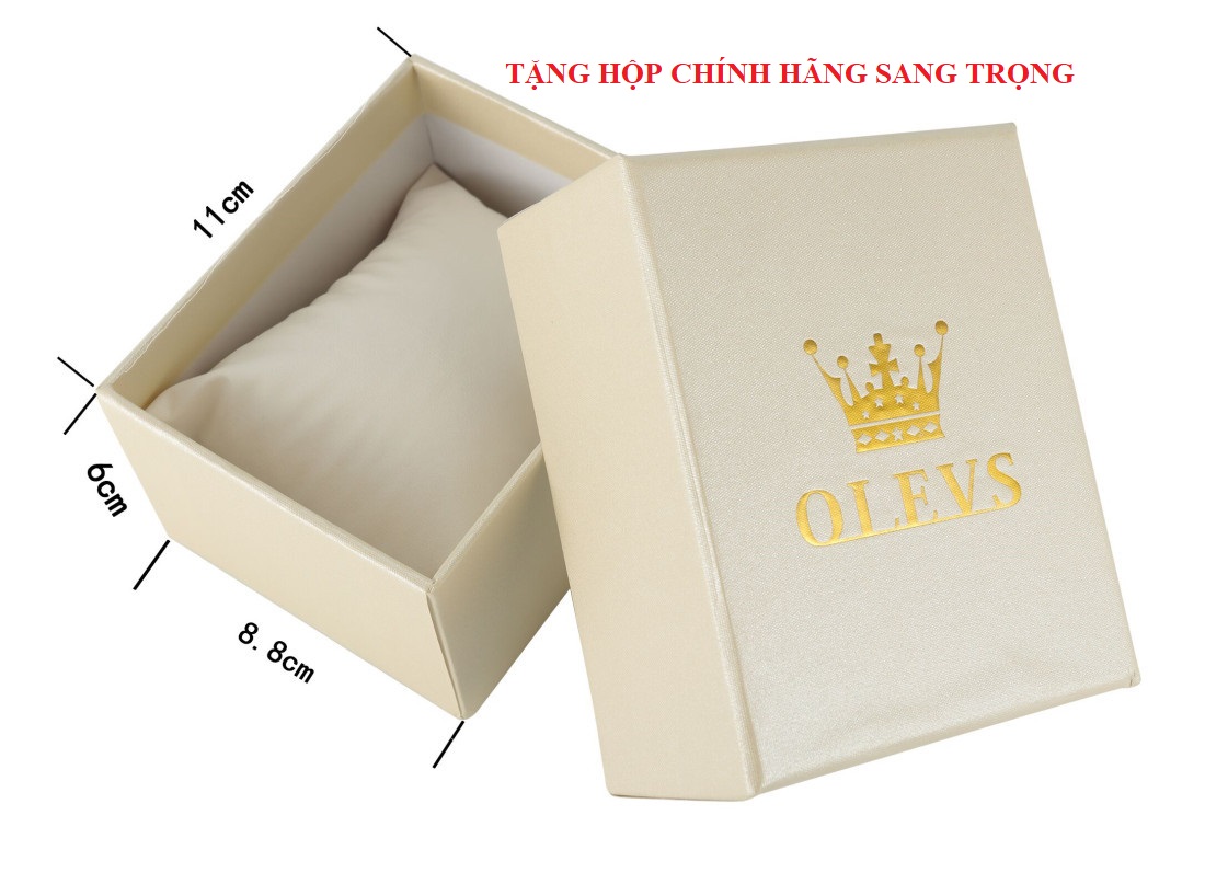 Đồng Hồ Nam Chính Hãng OLEVS, Tặng Hộp Đựng Chính Hãng, Size Mặt 39mm, Mặt Kính Chống Trầy Xước, Chống Nước 3ATM Tốt, Đồng Hồ Nam Dây Da Kiểu Dáng Sang Trọng, Nam Tính, Bảo Hành 12 Tháng