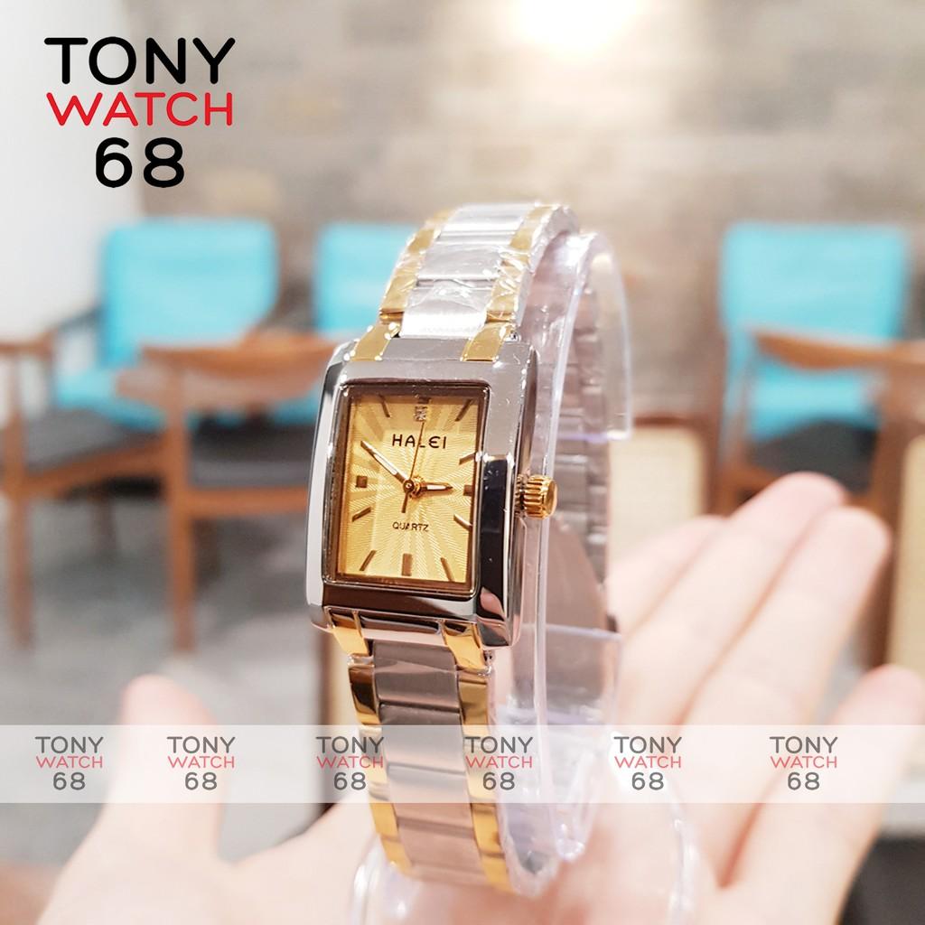 Đồng hồ nữ Halei dây kim loại chống nước chính hãng Tony Watch 68