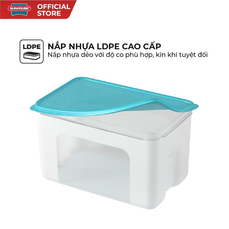 Bộ 3 Hộp Bảo Quản Thực Phẩm BIOZONE KB-ST3P01 2700 ml 500 ml