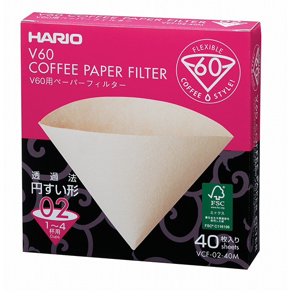 Giấy lọc cà phê Hario V60 40 cái