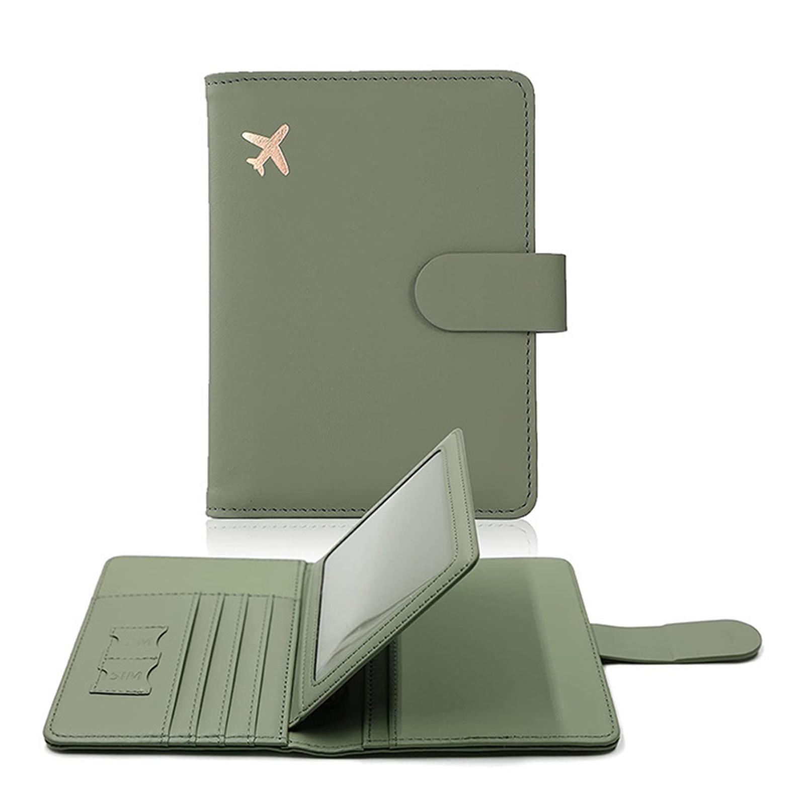 Cover ID Card Holder Document Pouch Card Holder for Green