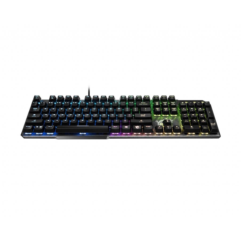 Bàn phím cơ gaming MSI Vigor GK50 Elite BW US Màu đen (Box white switches) Hàng chính hãng