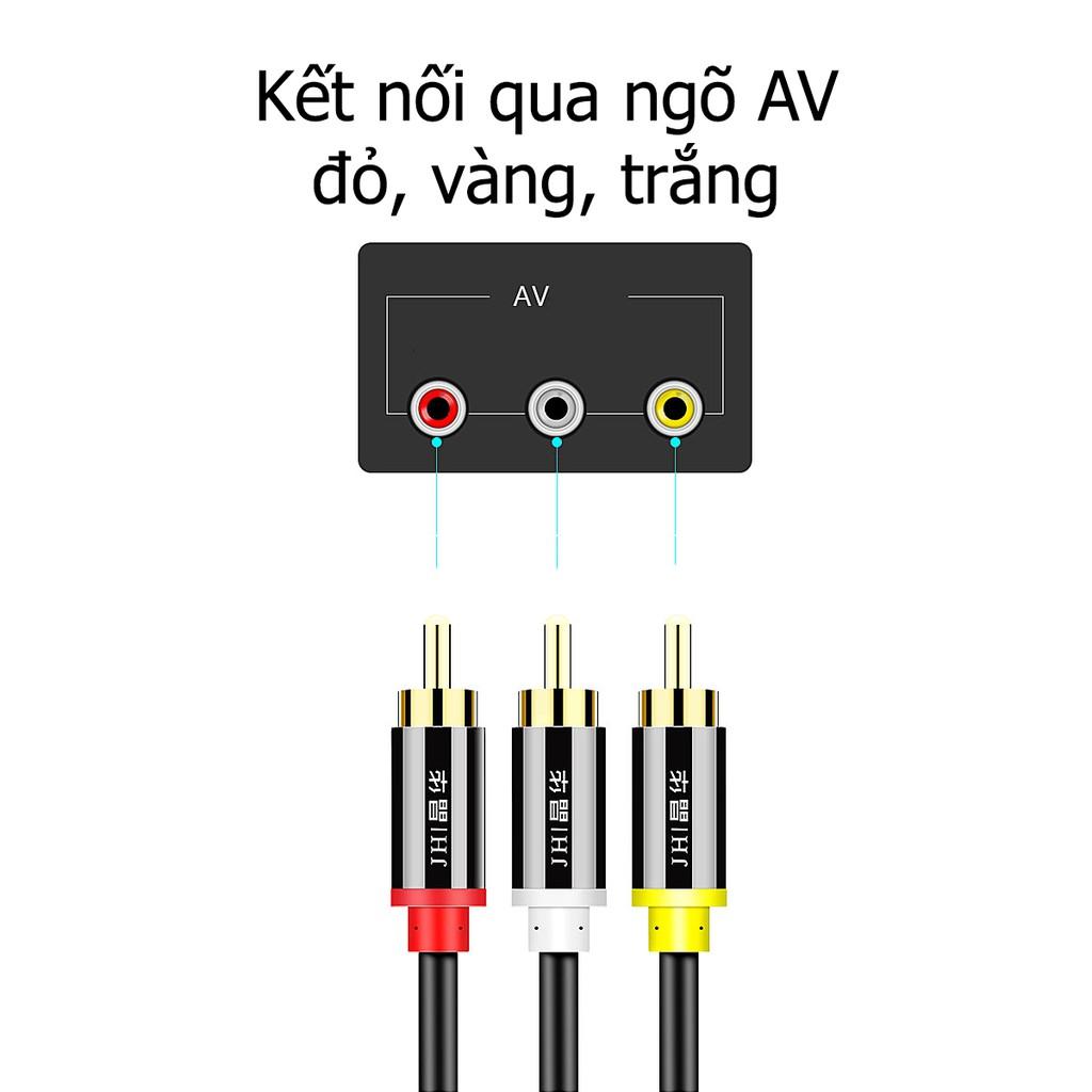 Cáp bông sen 3RCA dành cho tivi, ps4, DVD các đầu bọc nhôm - JH A110 - Hồ Phạm