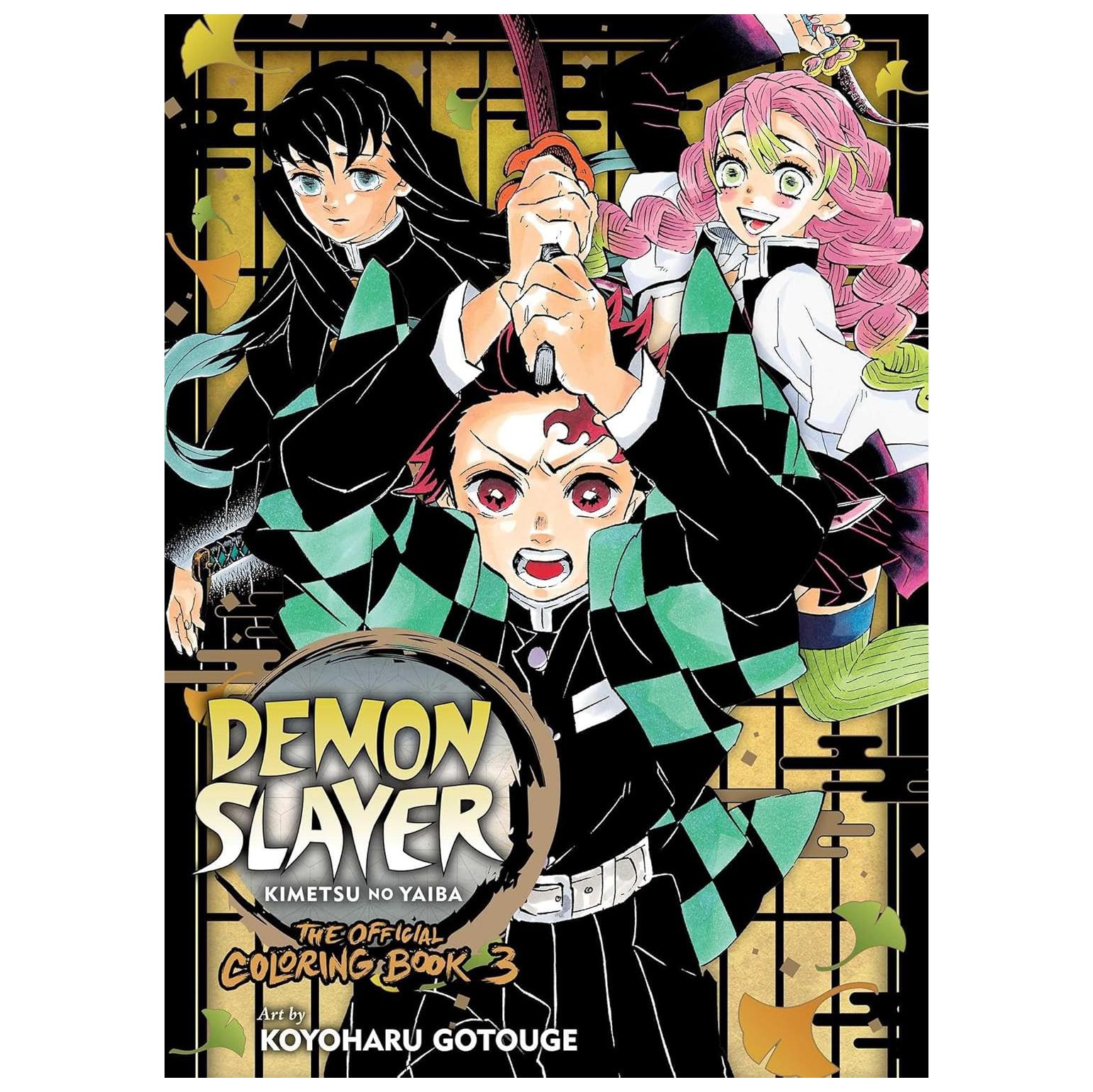Sách ngoại văn: Demon Slayer - Kimetsu no Yaiba -The Official Coloring Book 3