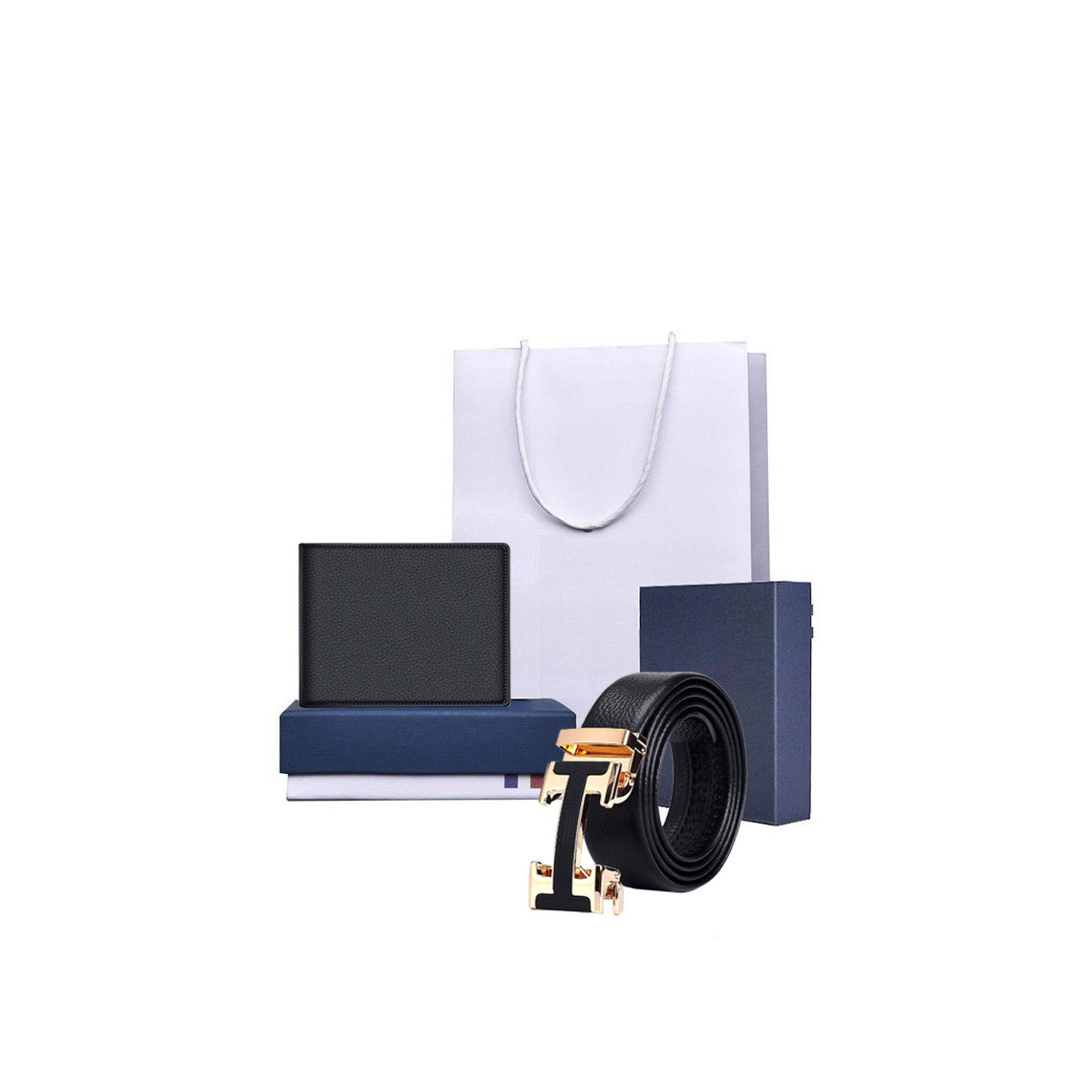 Combo Thắt lưng ví da BÒ nam