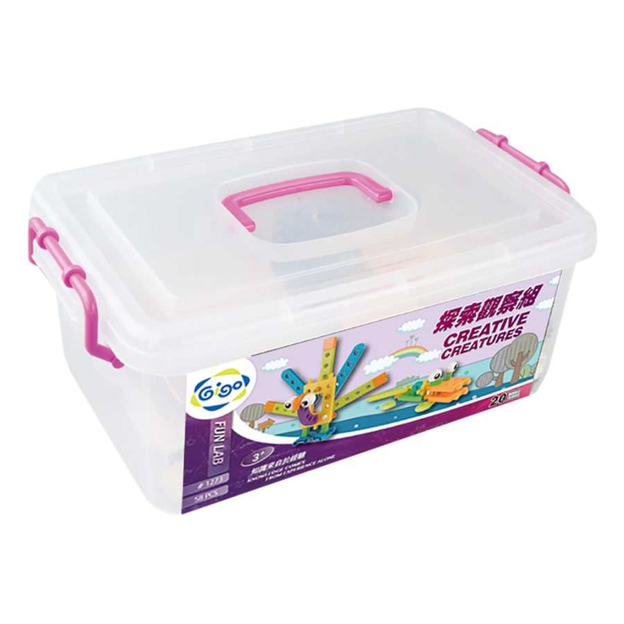 Đồ Chơi Dạy Học Gigo Toys Động Vật Sáng Tạo - Creative Creatures 1273 (58 Mảnh Ghép)