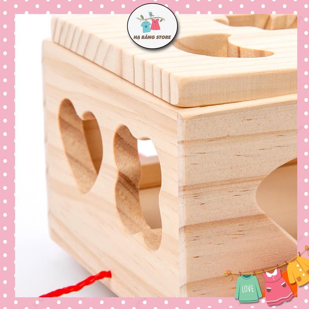 Đồ Chơi Giáo Dục Sớm | Xe Thả Gỗ Hình Học Đồ Chơi Cho Bé