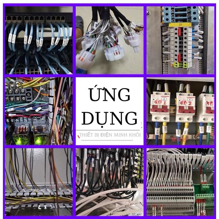 Ống Lồng Đầu Cốt, ống in nhãn đánh dấu đầu cos dây điện.ghen in số,tube,lồng ghen đầu cốt đánh dấu dây