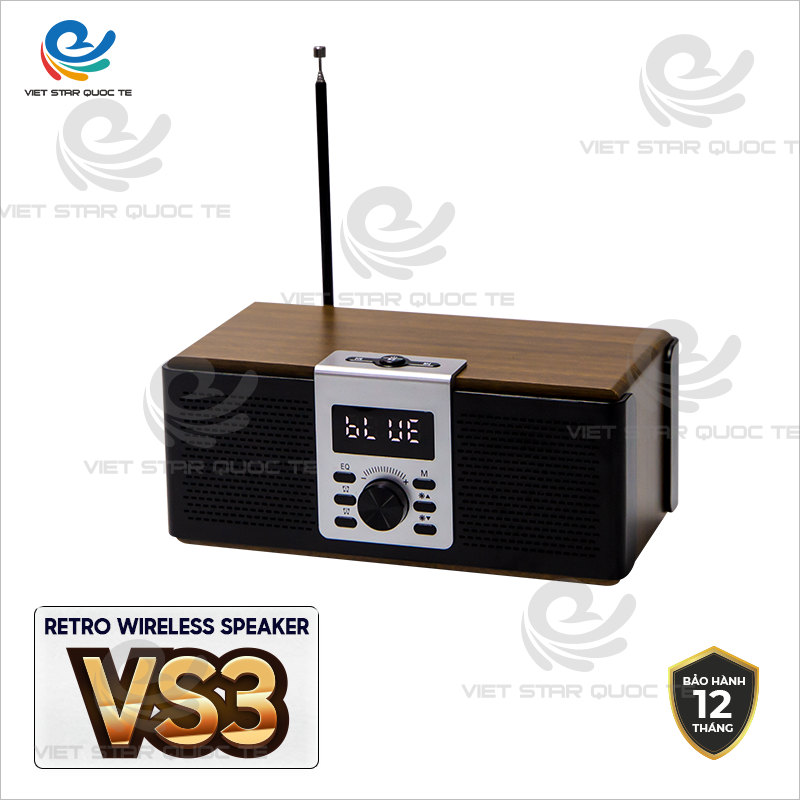 Loa Bluetooth Việt Star Quốc Tế VS3 Âm Thanh Cực Chất - Hàng Chính Hãng