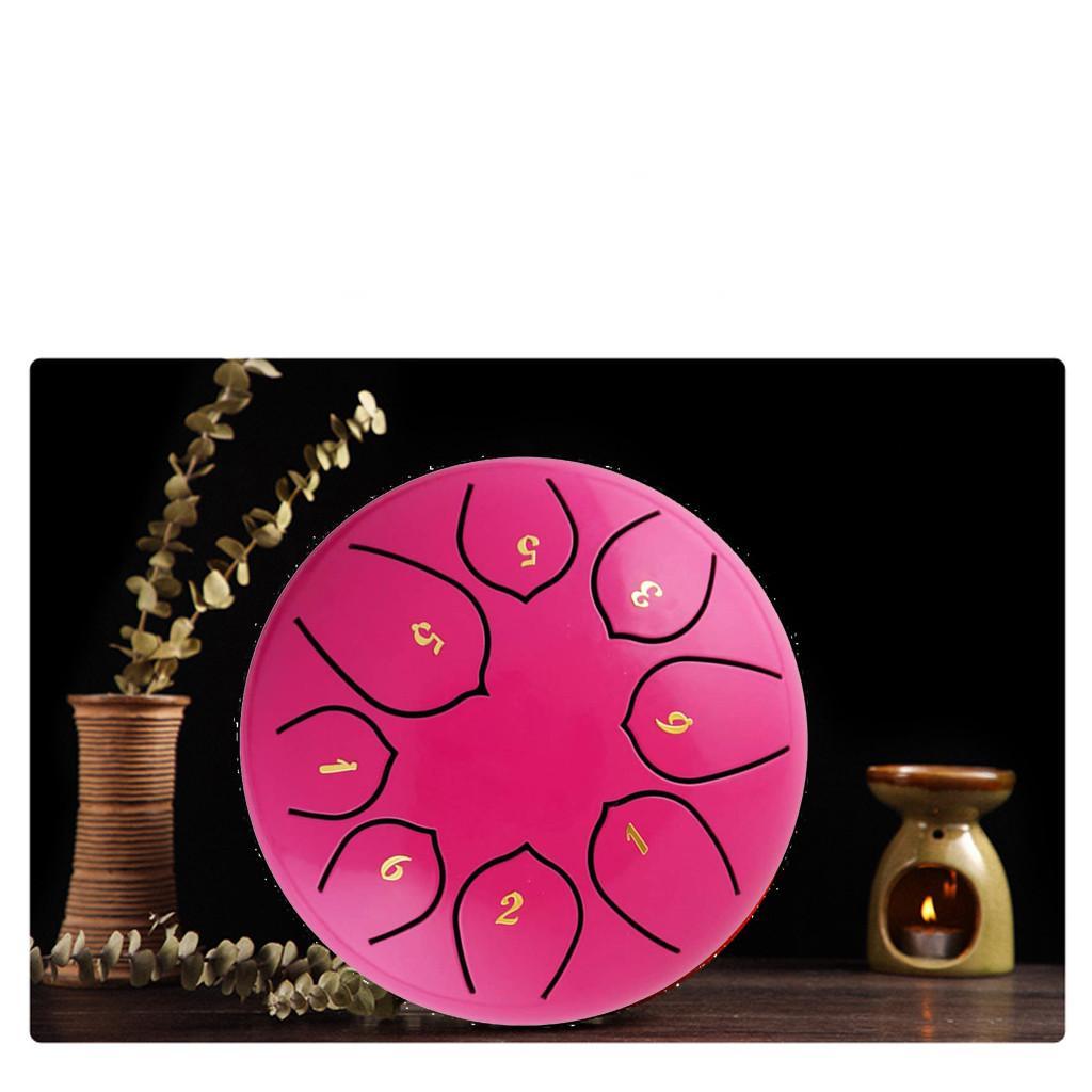 6 Inch Alloy Steel Tongue Drums C Key 8 Notes Hand Drums