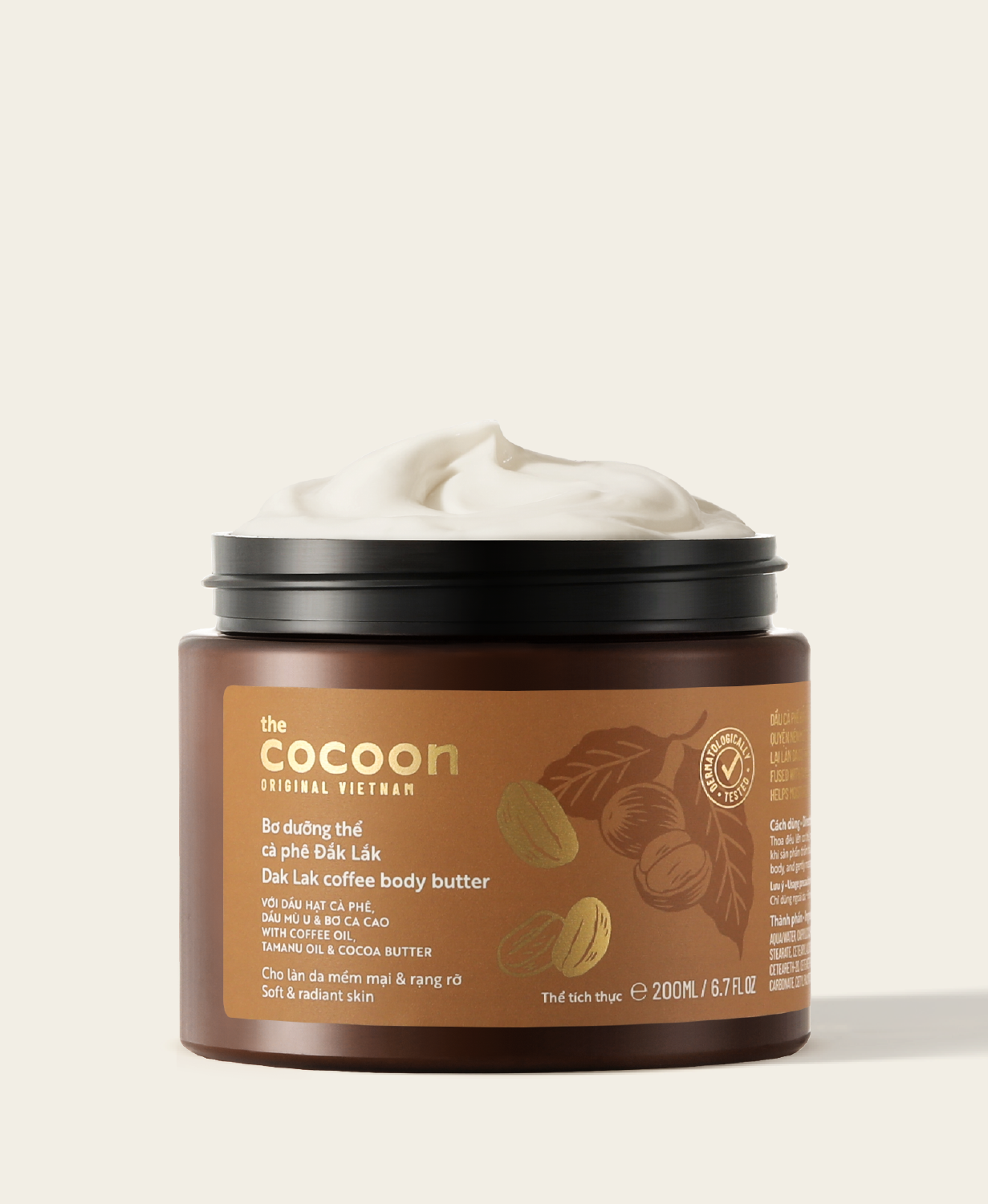 Bơ dưỡng thể cà phê Dak Lak 200ml
