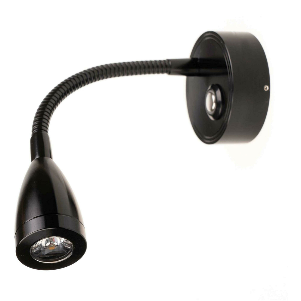 Đèn rọi đọc sách gắn tường đầu giường Led 3W Phong cách tối giản, Thân đèn Kim loại Xoay 360°