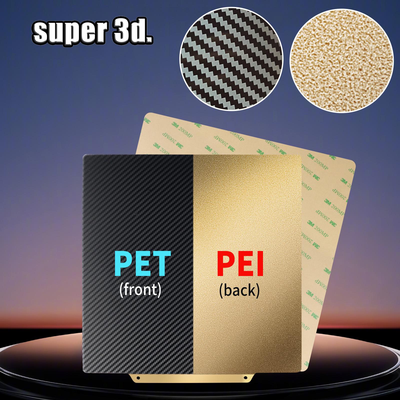 Tấm thép PEI PEI SPROT TUYỆT VỜI PEI Tấm xây dựng từ tính 180/220/235/310/350 Giường nóng 3D Máy in 3D Ender 3 Nâng cấp Ender5