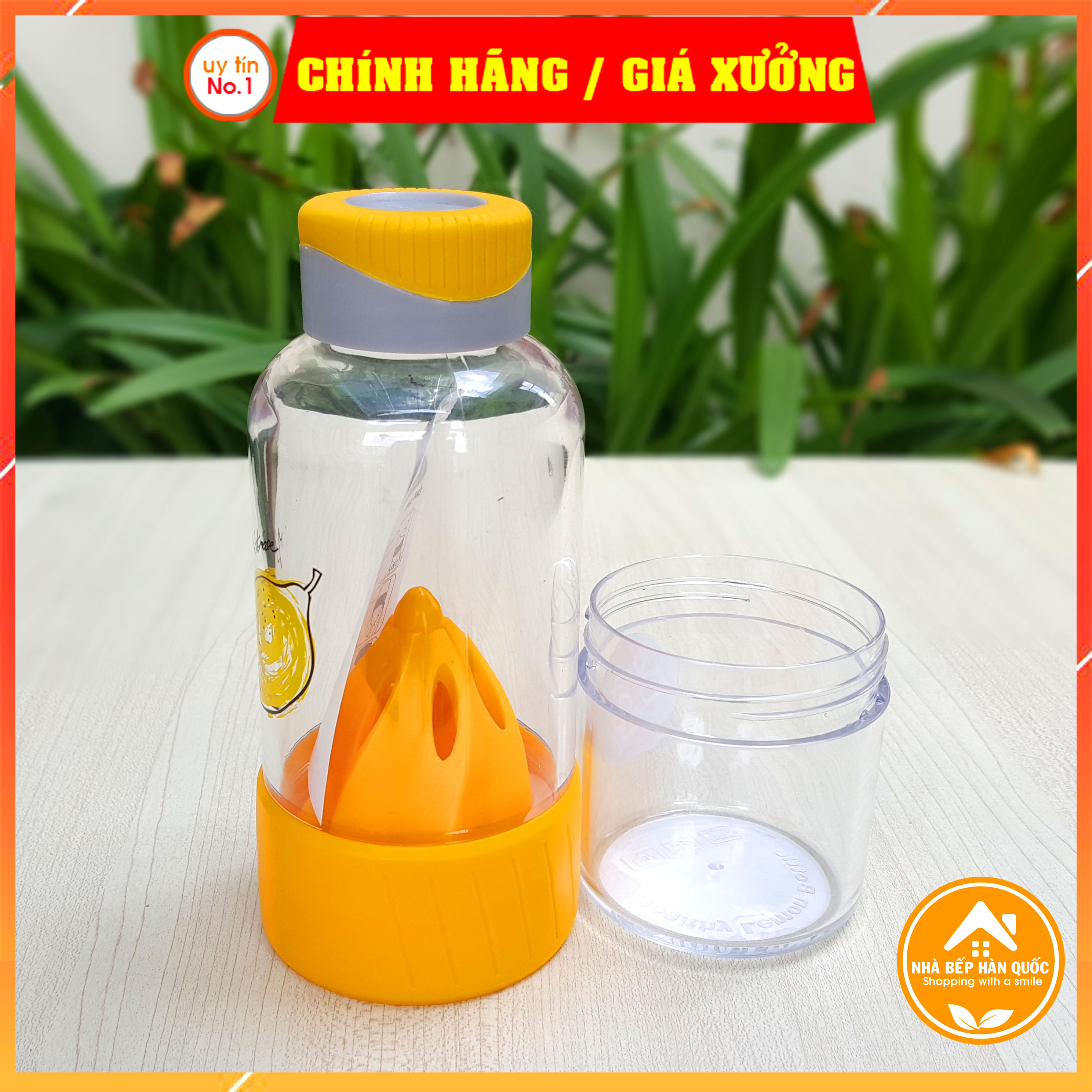 Bình nước Lock&amp;Lock chính hãng Detox dung tích 520ml ABF659