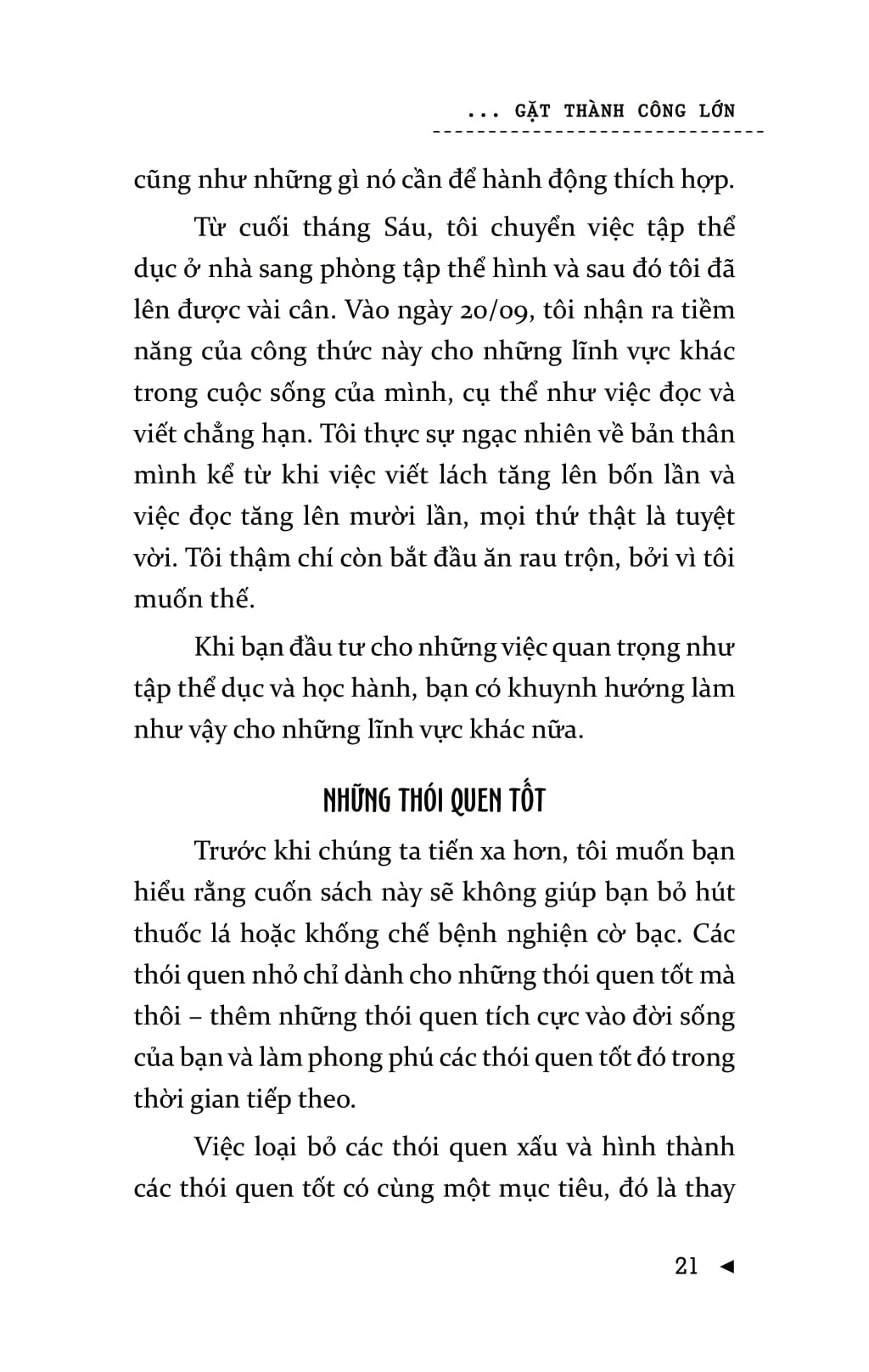 Sách Gieo Thói Quen Nhỏ, Gặt Thành Công Lớn