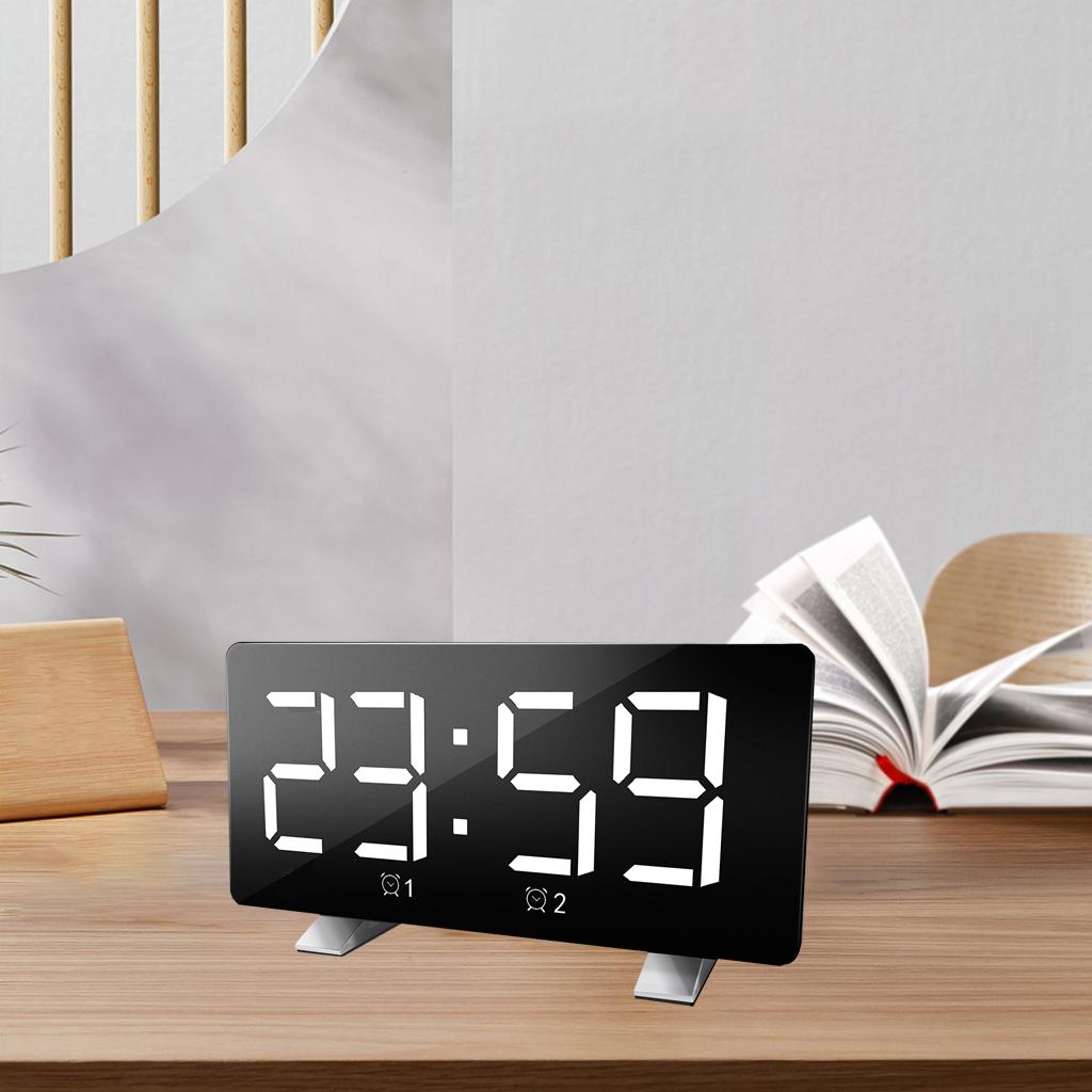 Alarm Clock USB Portable Desk Clocks Snooze Table Hotel  Bedroom