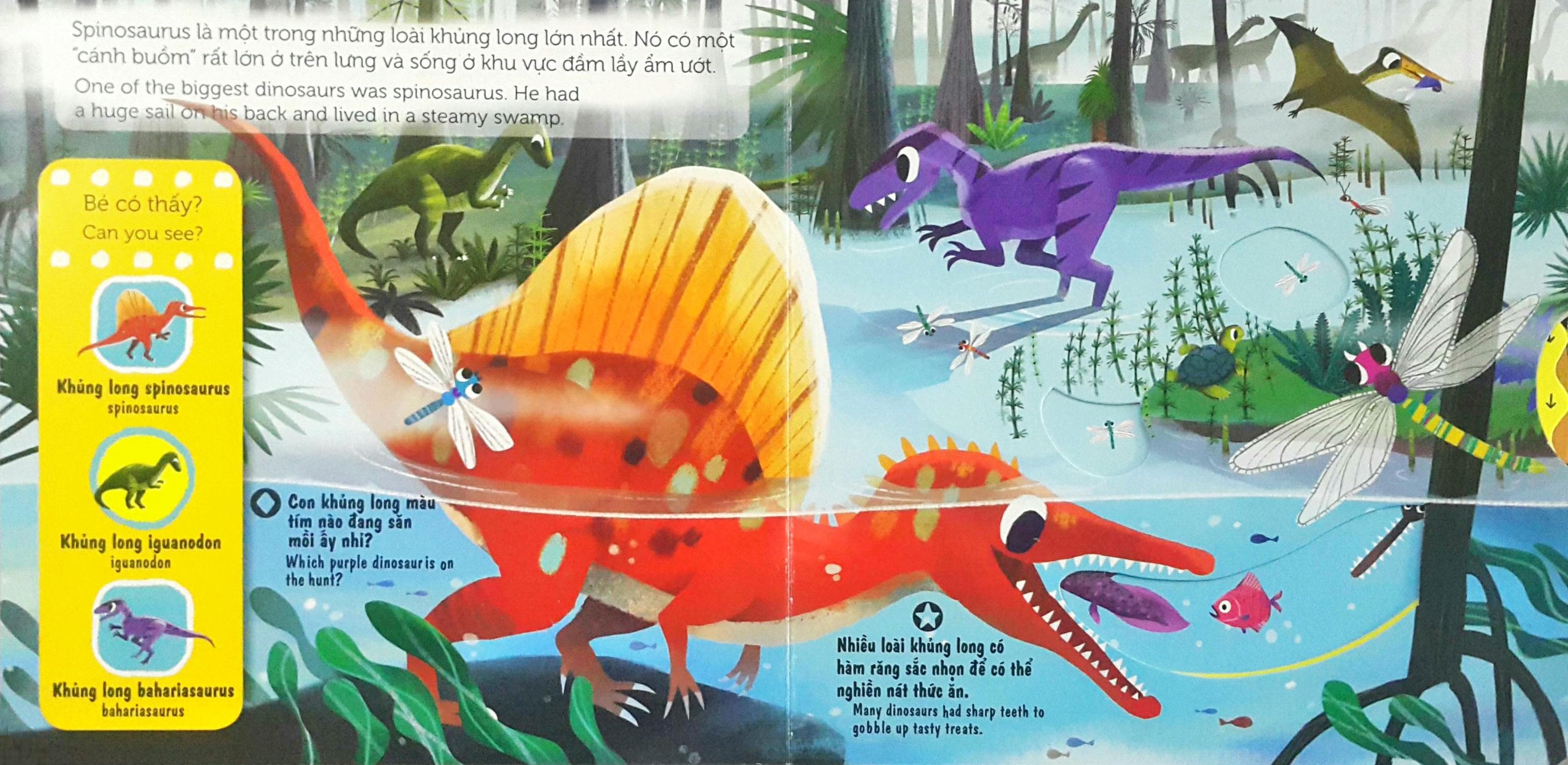 Sách Chuyển Động - First Explorers - Dinosaurs - Các Loài Khủng Long