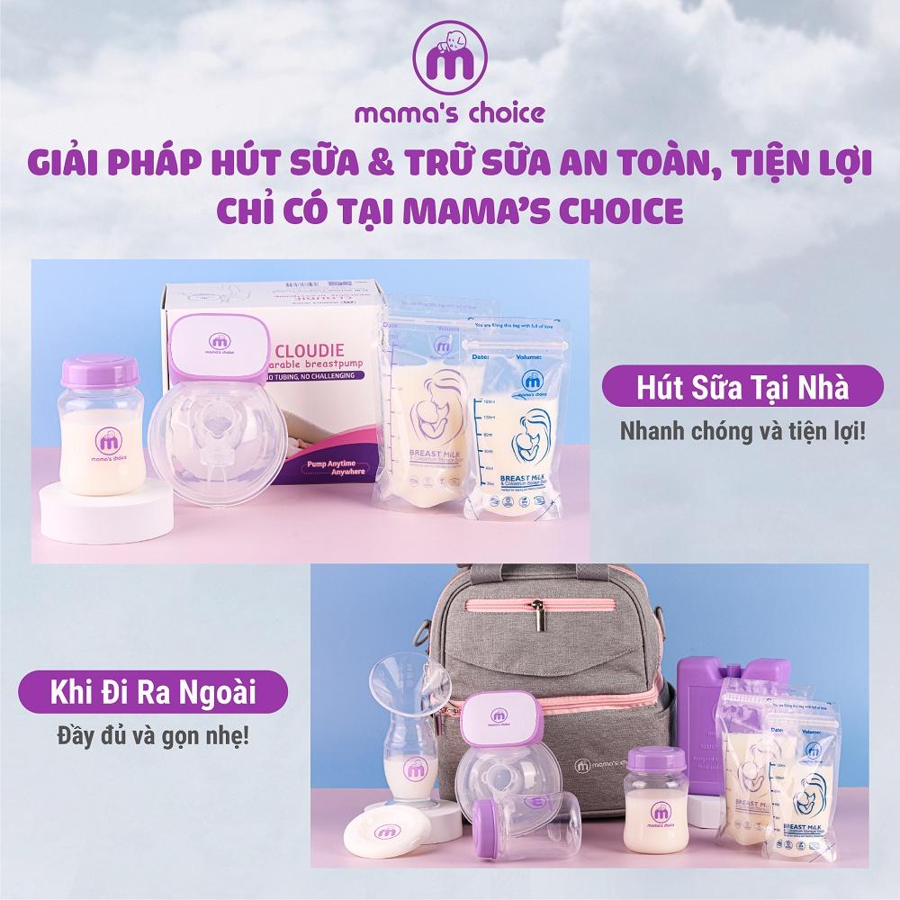 Combo Bình Trữ Sữa và Túi Trữ Sữa Mama’s Choice, Bảo Quản và Trữ Sữa Mẹ, Kiểm Định An Toàn Quốc Tế Bureau Veritas