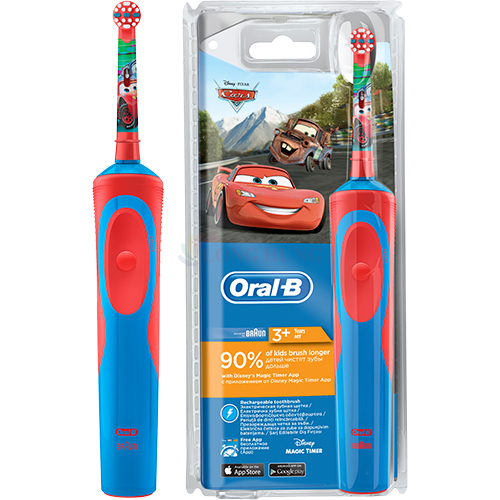 Bàn chải điện trẻ em Oral-B Vitality Kid Disney Car D12 - Hàng chính hãng