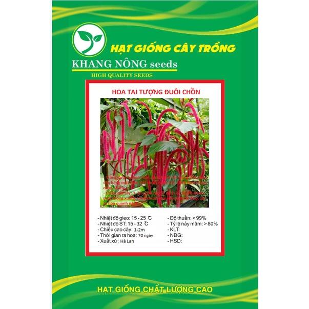 Hạt giống hoa Tai Tượng Đuôi Chồn Đỏ KNS3685 - Gói 30 hạt
