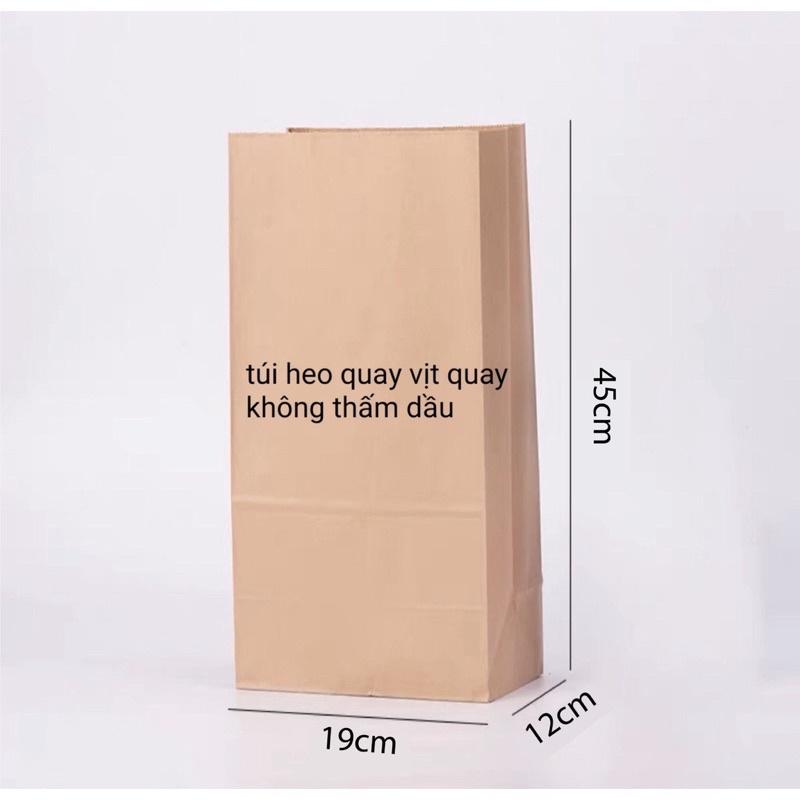 50 cái Túi giấy kraft đựng heo quay, vịt quay