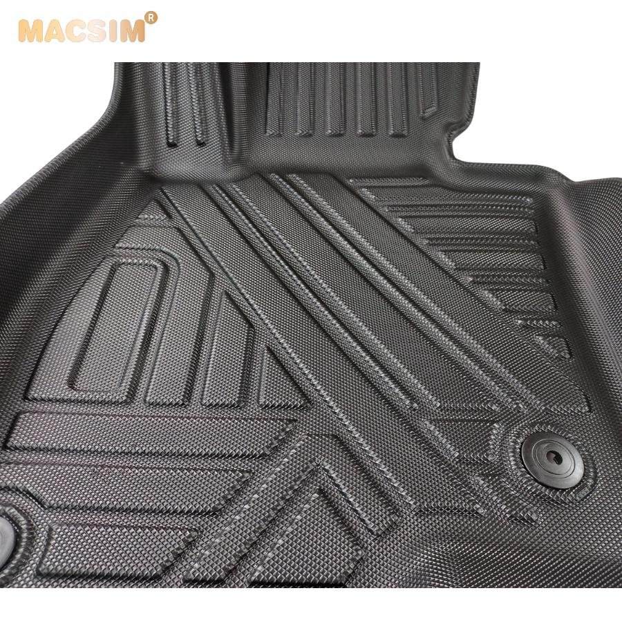 Thảm lót sàn xe ô tô MAZDA 6 ATENZA 2017- 2020 Nhãn hiệu Macsim chất liệu nhựa TPE đúc khuôn cao cấp - màu đen
