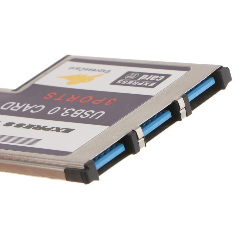 Laptop 3Port USB3.0 Express Card FL1100 Chip 54mm Hidden Adapter