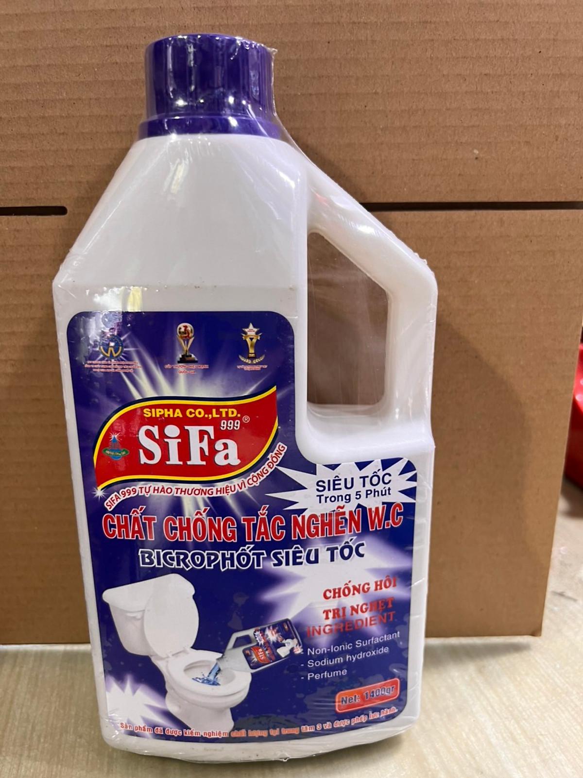 Chất thông tắc nghẽn bồn cầu toilet chống hôi Siêu tốc 5 phút Sifa