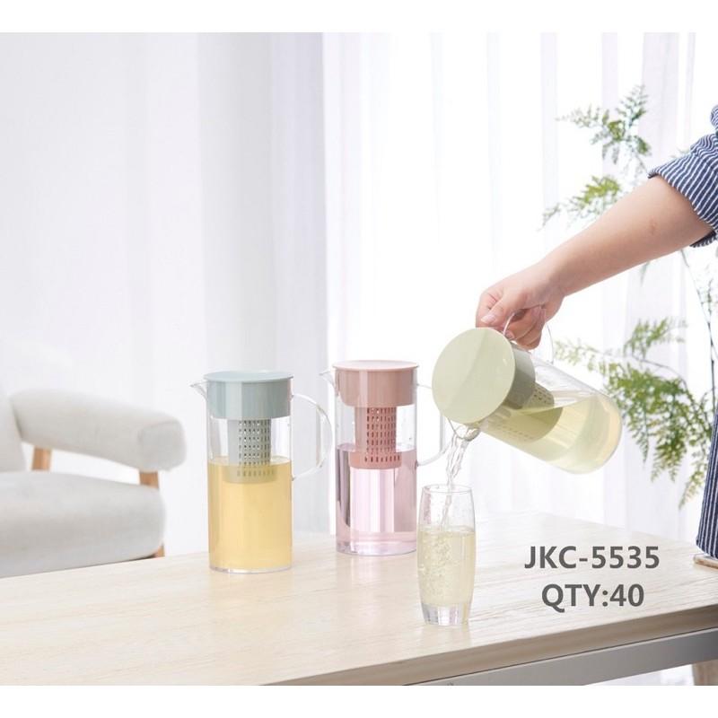 Ca nước nhựa PP chịu nhiệt 1700ml - Có quả lọc  | BÌNH ĐỰNG NƯỚC NHỰA CHỊU NHIỆT CAO CẤP KHÔNG Ố MÀU