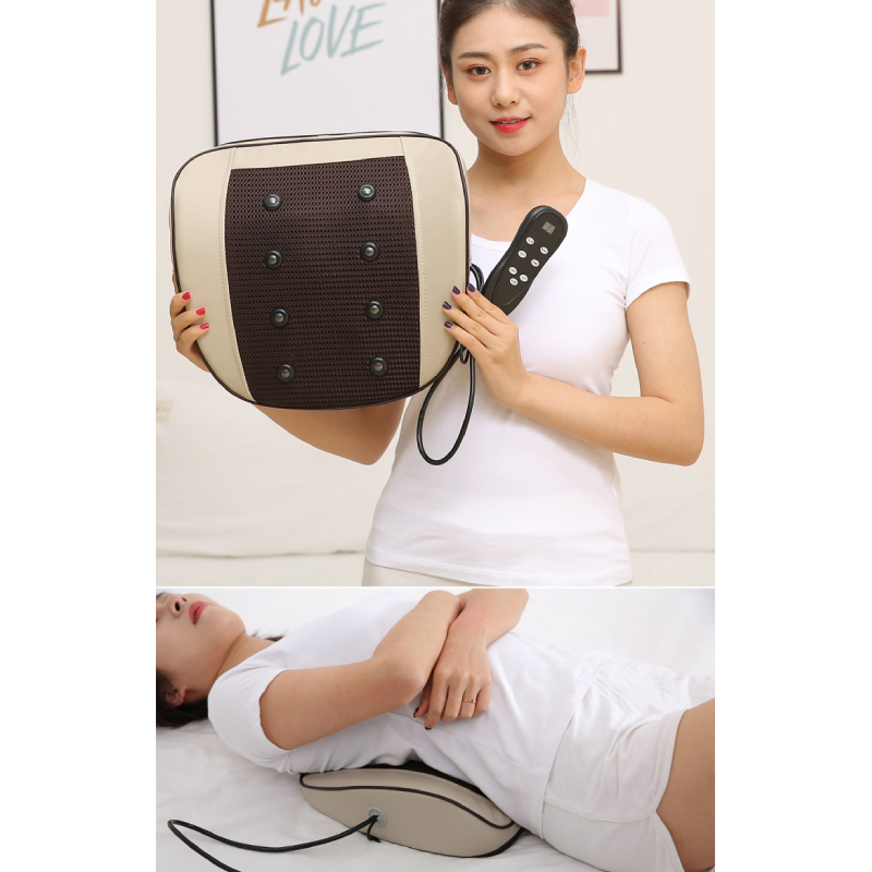 Máy massage lưng cột sống JB-3033 - FREESHIP - Đệm massage mát xa lưng cột sống có điều khiển, sưởi ấm hồng ngoại, 9 Chế Độ, Khí Nén