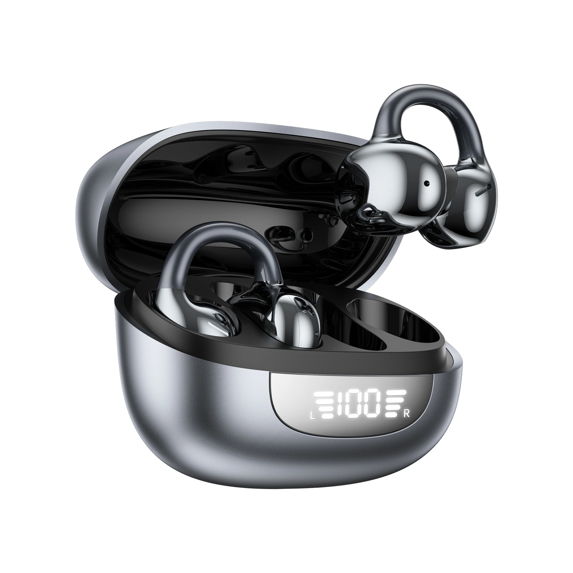 Tai nghe không dây Open-Ear RhythmAir ENC Pro bluetooth 6.0 WIWU OpenBuds O301 - Âm Thanh 360° Driver 11mm - 4 Mic ENC - Pin 56 Giờ - Chống Lọt Âm DS3.0 - Chống Nước IPX5 - Hàng nhập khẩu