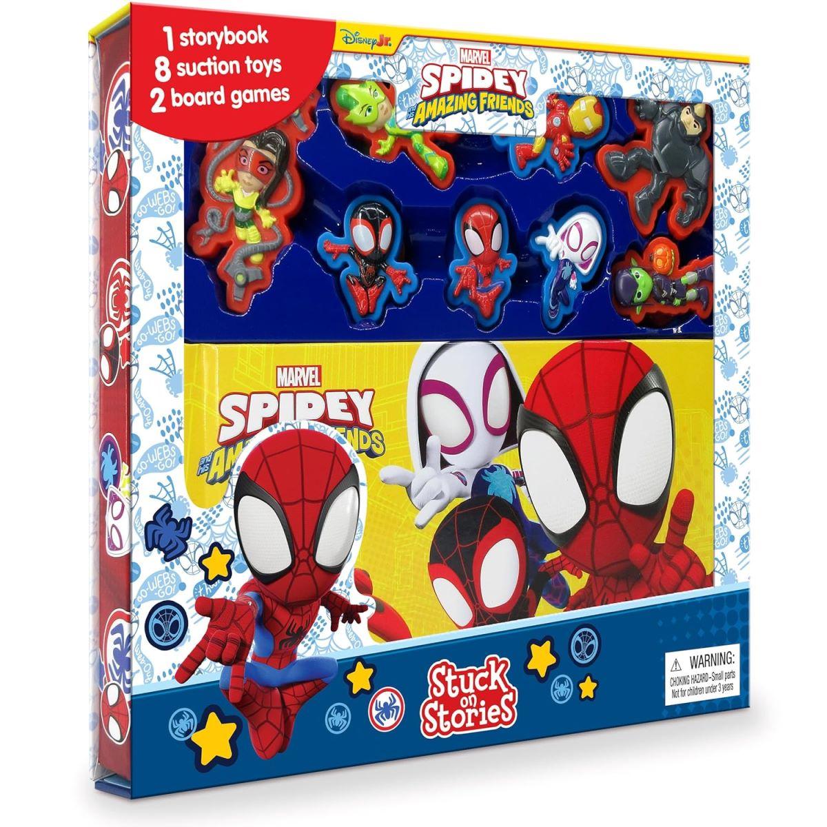 Sách Marvel Spidey &amp; Friends Stuck On Stories