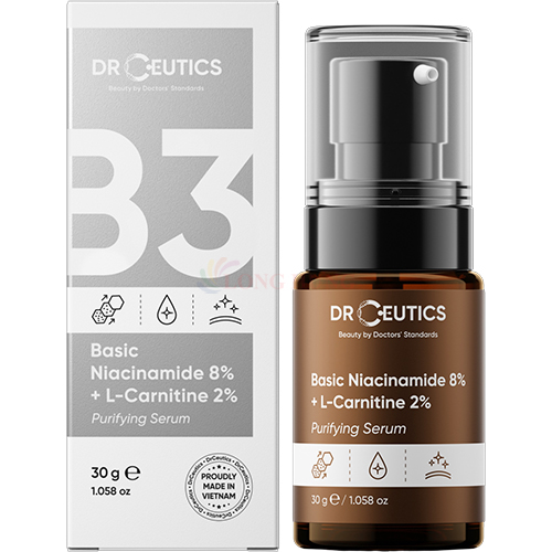 Tinh chất dưỡng da DrCeutics Niacinamide 8% + L-Carnitine 2% (30g/40g)- Hàng chính hãng