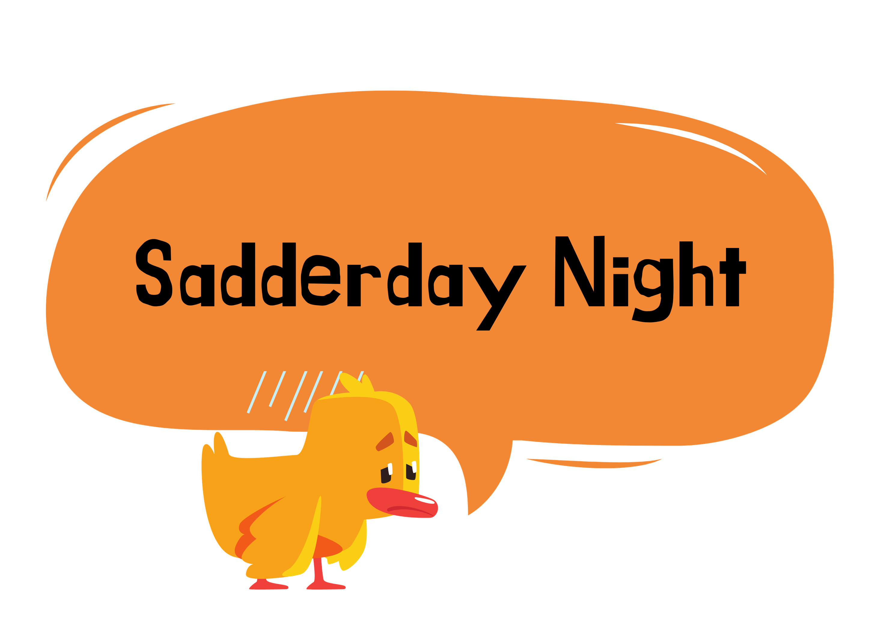 Áo thun tay ngắn Nam Nữ form vừa đủ size Sadderday Night con vịt