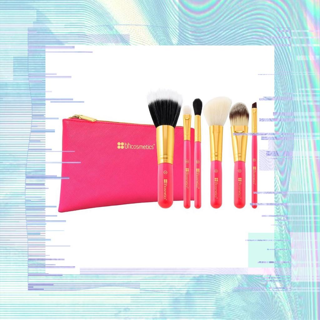 Bộ cọ 6 cây BH Cosmetics Neon Pink Brush Set