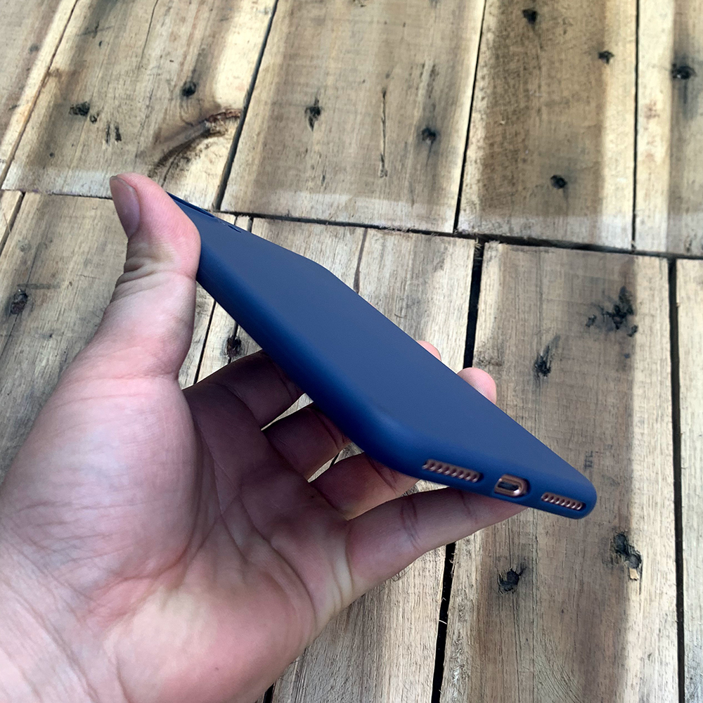Ốp lưng dẻo mỏng dành cho iPhone 7 Plus / iPhone 8 Plus - Màu xanh dương đậm
