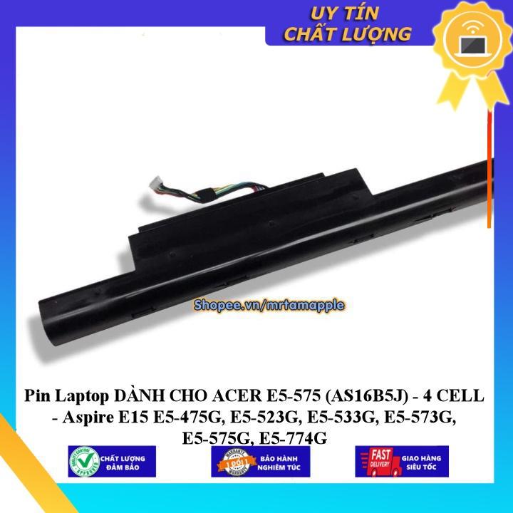 Pin Laptop dùng cho ACER E5-575 - 4 CELL - Aspire E15 E5-475G E5-523G E5-533G E5-573G E5-575G E5-774G - Hàng Nhập Khẩu New Seal