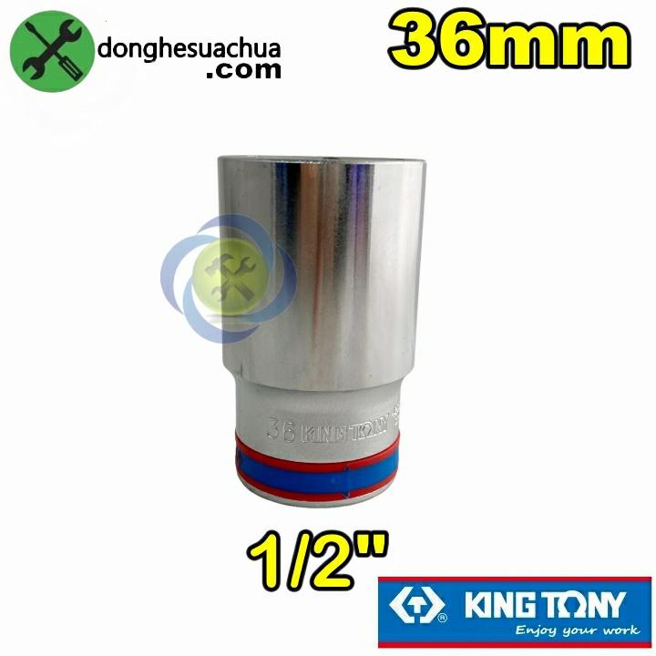 Tuýp 36mm 1/2 Kingtony 423536M loại dài 6 cạnh màu trắng