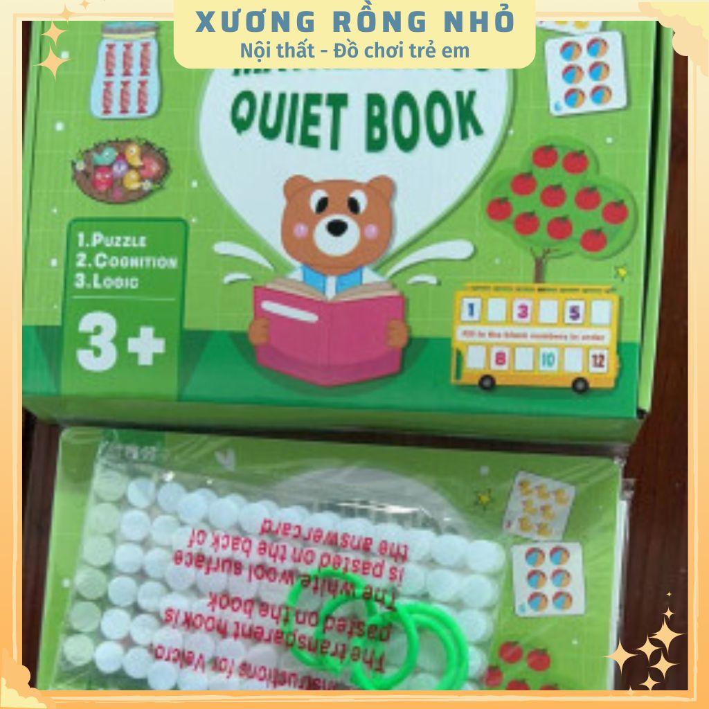 Học Liệu Toán học thông minh, Học Liệu Bóc Dán Montessori đầu đời Giáo Dục Sớm Cho Bé Từ 3 Tuổi