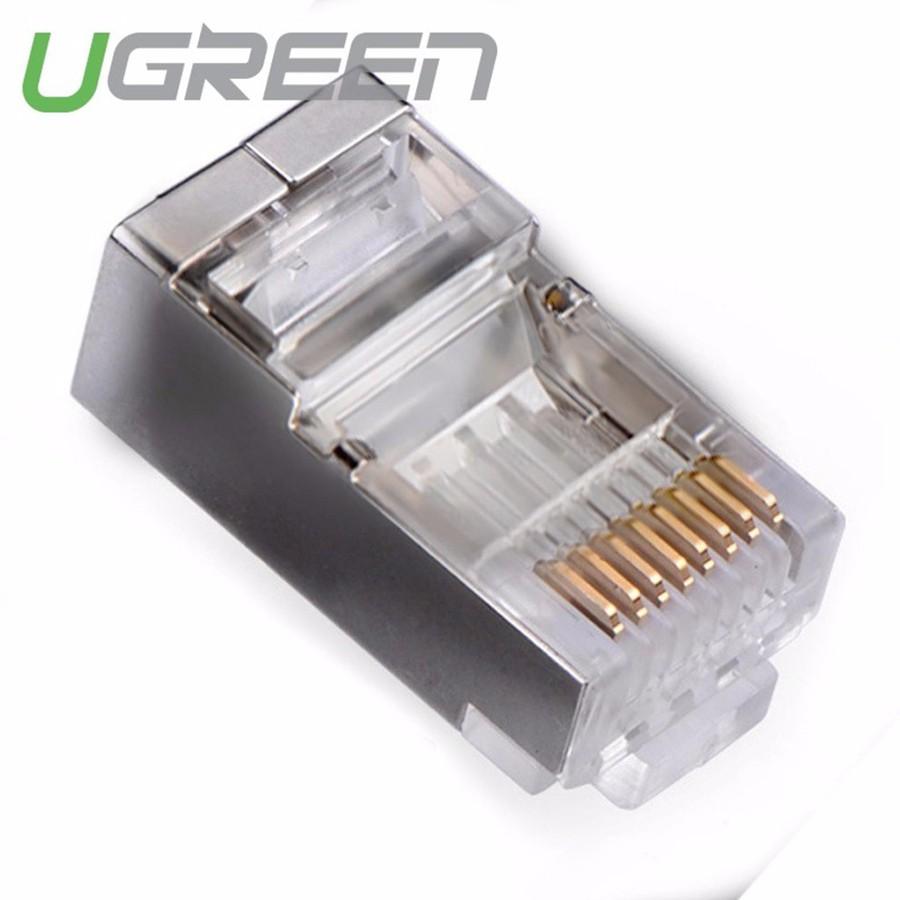 Túi 10 hạt mạng Ugreen 20333 chuẩn CAT6 bọc inox chính hãng - Hàng Chính Hãng