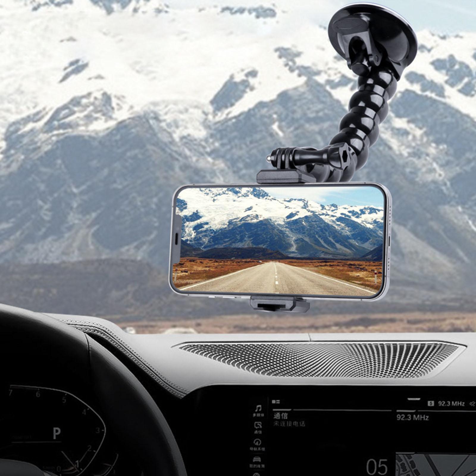 Window Glass Mount Holder for GoPro10/9 Holder Heavy Duty Car Mobile Holder Mount Suction Cup for Automotive Camcorder Cameras Vlogging Car