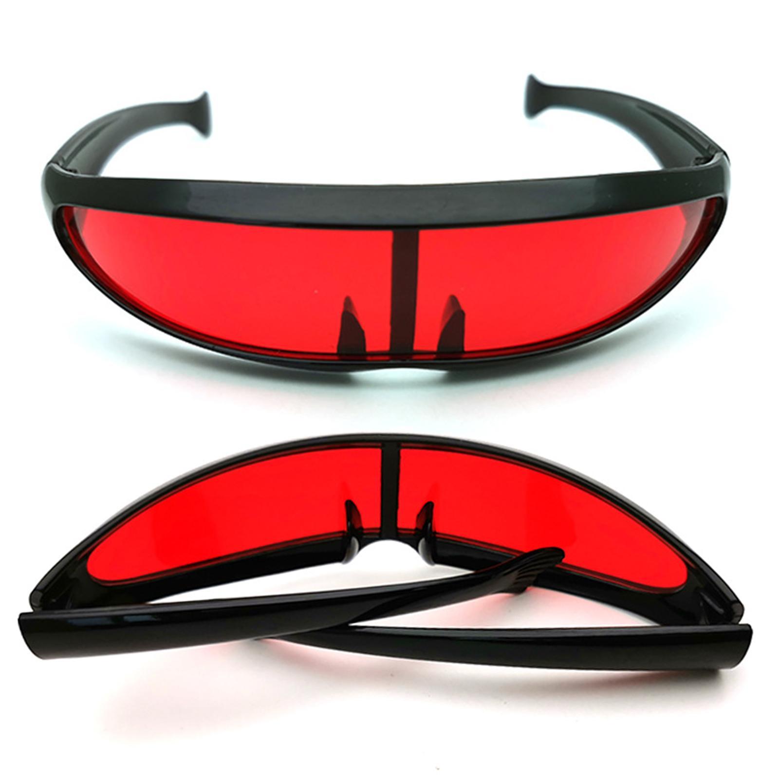 Futuristic Narrow Sunglasses Monolens  Lens Visor Robotic Cosplay