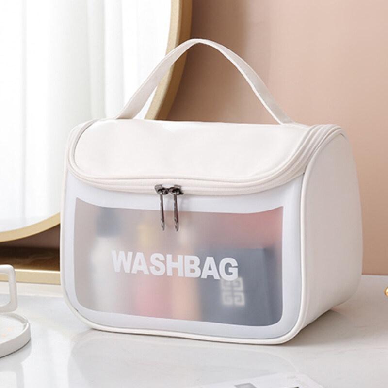 Túi đựng mỹ phẩm trong suốt WASHBAG đồ trang điểm du lịch chống thấm nước