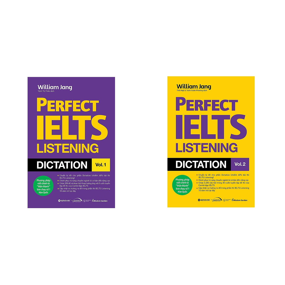 Bộ sách Perfect IELTS Listeng Dictation Vol.1 + 2 (02 Cuốn)