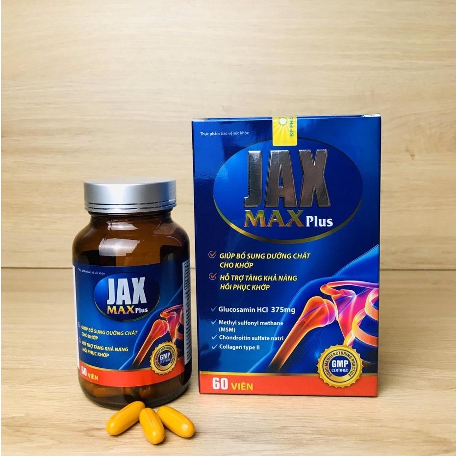 Viên Nang Mềm JAX MAX Plus Giúp Bổ Sung Dưỡng Chất Cho Khớp, Hỗ Trợ Khả Năng Hồi Phục Khớp - Lọ x60 Viên