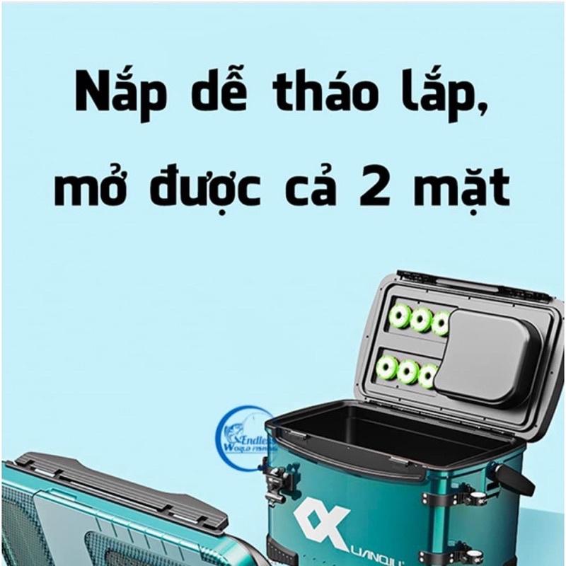 Thùng câu đài lianqiu hàng loại 1 chính hãng LQ 216 tải trọng 32 lít